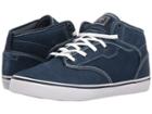 Globe Motley Mid (blue/white Shaved Suede) Men's Skate Shoes