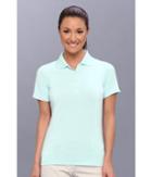 Adidas Golf Solid Jersey Polo '14 (fresh Green/white) Women's Short Sleeve Knit