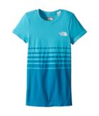 The North Face Kids Round N Round Tee (little Kids/big Kids) (blue Curacao/tnf White) Girl's T Shirt