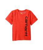 Carhartt Kids Force Pieced Raglan Tee (big Kids) (fiery Red Heather) Boy's T Shirt