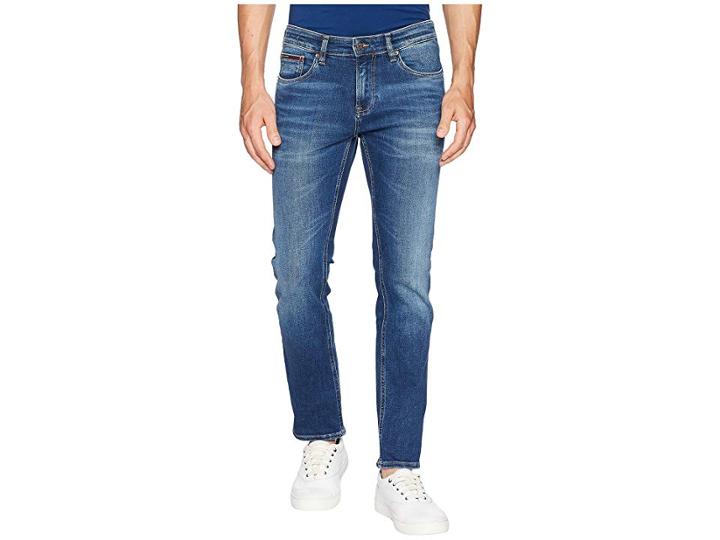 Tommy Jeans Scanton Slim Fit Jeans (wilson Mid Blue Stretch) Men's Jeans