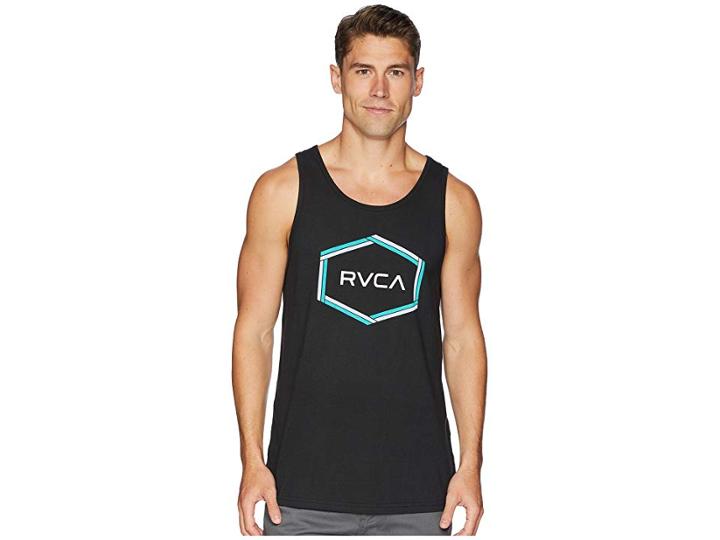 Rvca Hexest Tank Top (black) Men's Clothing