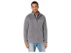 True Grit Bonded Fleece 1/4 Zip Pullover With Side Pockets And Sherpa Lining (harley Black) Men's Clothing
