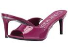Calvin Klein Luc Mule (magenta Patent) Women's Shoes