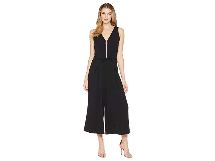 Kensie Stretchy Crepe Tees Jumpsuit Ks5k7s92 (black) Women's Jumpsuit & Rompers One Piece