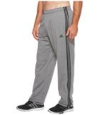Adidas Big Tall Essentials 3-stripes Regular Fit Tricot Pants (dark Grey Heather/black) Men's Casual Pants