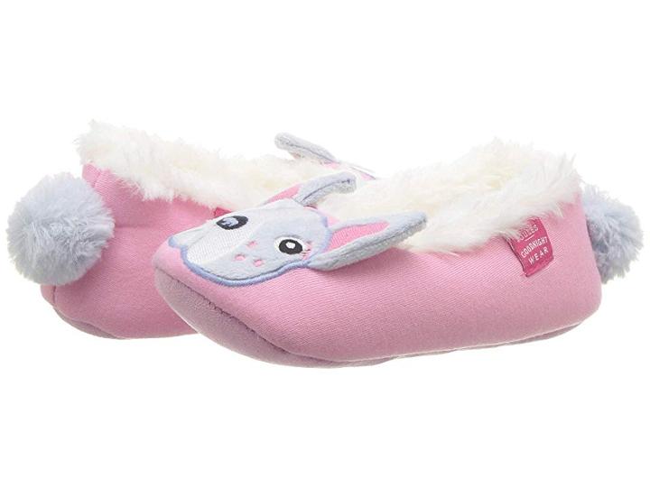 Joules Kids Slip-on Character Slipper (toddler/little Kid) (bulldog) Girls Shoes