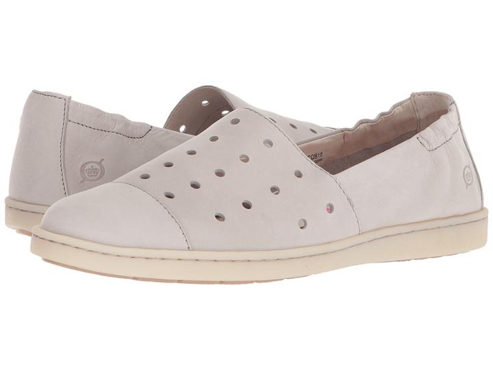 Born Kristin (light Grey Nubuck) Women's Flat Shoes