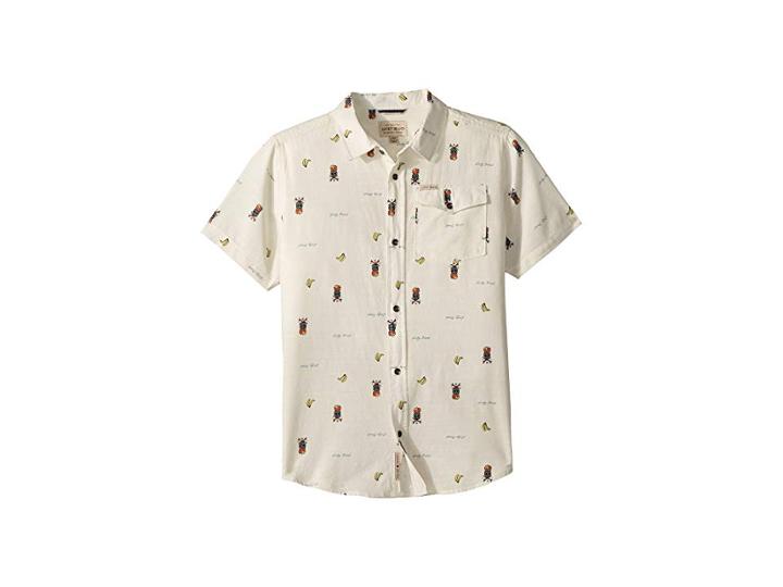 Lucky Brand Kids Short Sleeve Print Tee (big Kids) (marshmellow) Boy's T Shirt