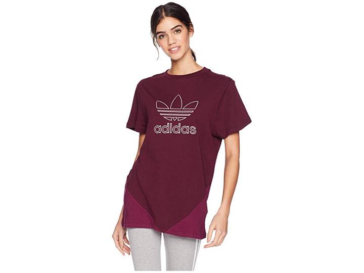 Adidas Originals Clrdo Tee (maroon) Women's T Shirt