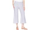 Allen Allen Crop Pull-on Wide Leg Pants (white) Women's Casual Pants