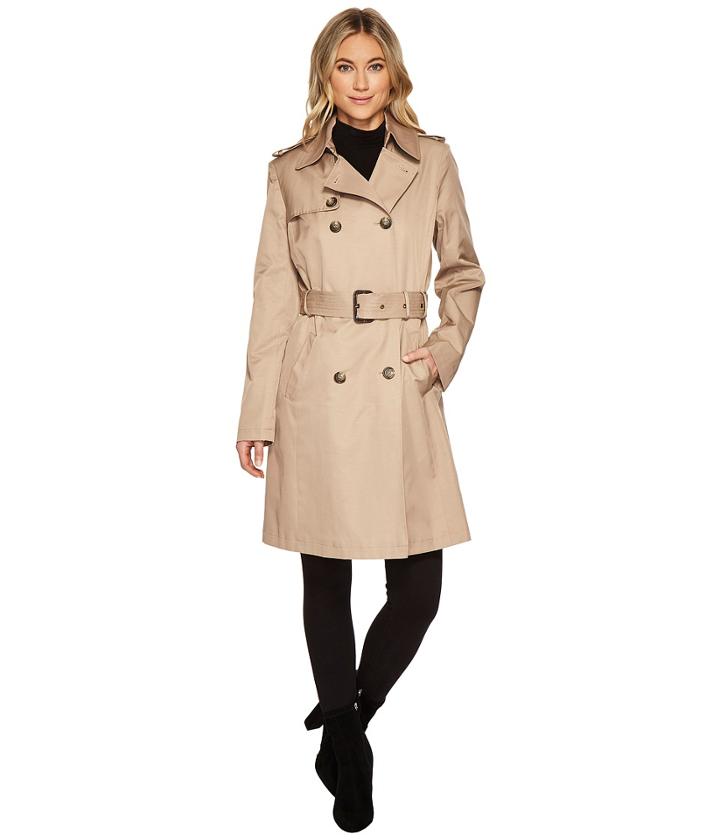 Lauren Ralph Lauren Straight Trench (sand) Women's Coat