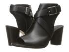 Wolverine Piper Open Toe Boot (black Leather) High Heels