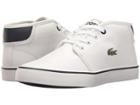 Lacoste Kids Ampthill 117 2 Sp17 (little Kid/big Kid) (white/navy) Kids Shoes
