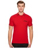 The Kooples Red Polo Shirt With Star Embroidery (red) Men's Short Sleeve Pullover