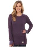 Carhartt Base Force(r) Cold Weather Crew Neck Top (plum) Women's Long Sleeve Pullover