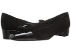 David Tate Retro (black Suede/patent) Women's 1-2 Inch Heel Shoes