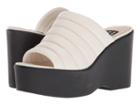 Nine West Millie 40th Anniversary Platform Slide Sandal (off-white Leather) Women's Wedge Shoes