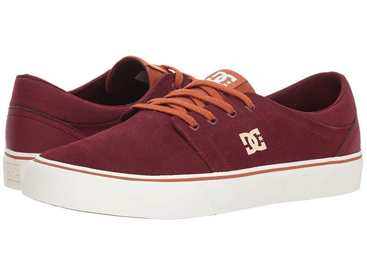 Dc Trase Sd (burgundy/tan) Skate Shoes