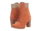 Timberland Earthkeepers(r) Glancy 6 Boot (burnt Orange Nubuck) Women's Dress Lace-up Boots