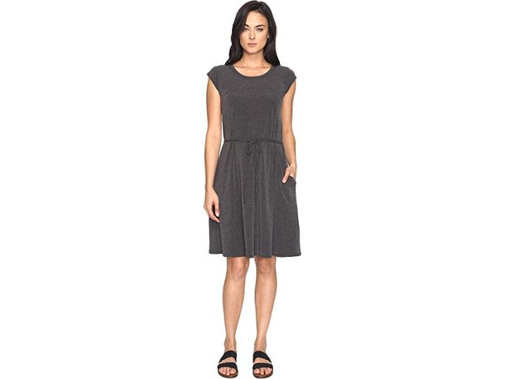 The North Face Short Sleeve Vita Dress (tnf Black Heather (prior Season)) Women's Dress