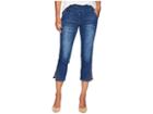 Jag Jeans Petite Petite Naomi Pull-on Crop W/ Studs In Kodiak Blue (kodiak Blue) Women's Jeans