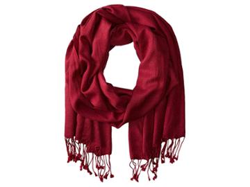 Betsey Johnson Cashmere/silk Real Pashmina (burgundy) Scarves