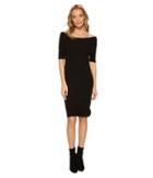 Bb Dakota Porter Off The Shoulder Sweater Dress (black) Women's Dress