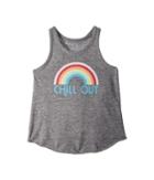 Chaser Kids Extra Soft Chill Out Tank Top (little Kids/big Kids) (streaky Grey) Girl's Sleeveless