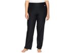 Nike Classic Gym Power Pants (size 1x-3x) (black/white) Women's Casual Pants