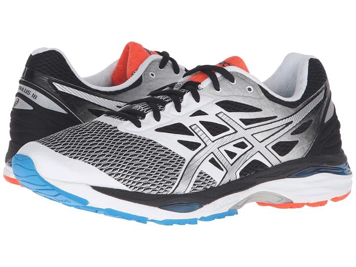 Asics Gel-cumulus(r) 18 (white/silver/black) Men's Running Shoes