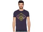 Scotch & Soda Crew Neck Tee With Washing And Gradient Artwork (night) Men's T Shirt