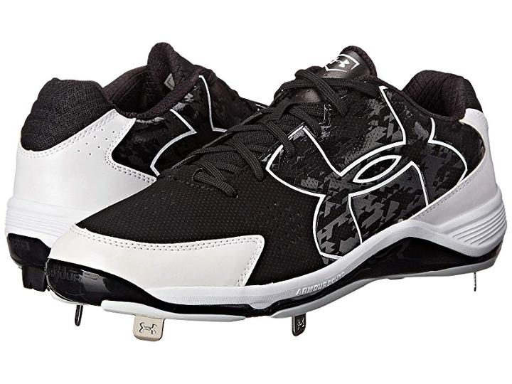 Under Armour Ua Ignite Low St Cc (black/white) Men's Cleated Shoes