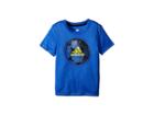 Adidas Kids Optic Sport Ball Tee (toddler/little Kids) (royal) Boy's T Shirt