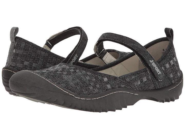 Jbu Cara (black Elastic/vegan) Women's Shoes