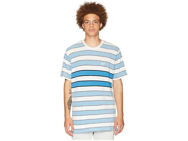 Rvca Joose Short Sleeve Knit (lagoon) Men's Clothing