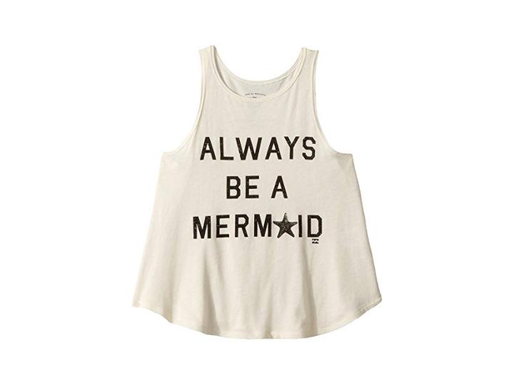 Billabong Kids Be A Mermaid Tank Top (little Kids/big Kids) (cream) Girl's Sleeveless