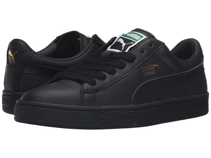 Puma Basket Classic Lfs (black/metallic Gold) Women's Shoes