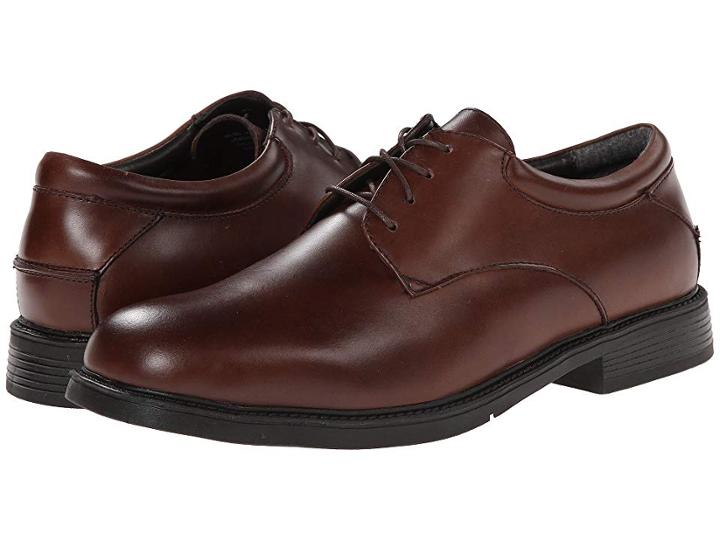 Nunn Bush Maury Plain Toe Oxford Lace-up (brown) Men's Shoes