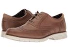 Rockport Total Motion Fusion Wing Tip (rocksand Leather) Men's Lace Up Wing Tip Shoes