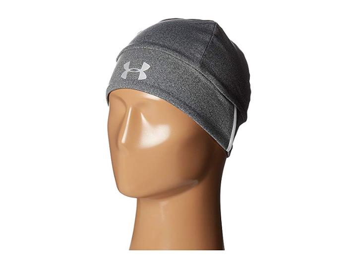 Under Armour Ua Earbud Beanie (stealth Gray Medium Heather/black/silver) Beanies