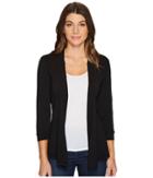 Mod-o-doc Supreme Jersey Mid Sleeve Cardigan (black) Women's Sweater