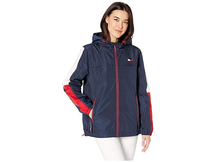 Tommy Hilfiger Iconic Windbreaker (navy) Women's Coat