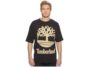 Timberland Short Sleeve New 90s Inspired Tee (black/cornstalk) Men's T Shirt