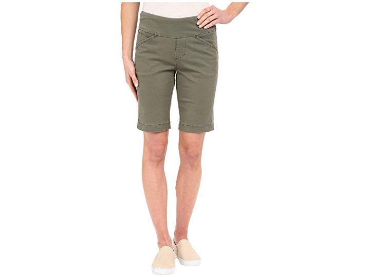 Jag Jeans Ainsley Bermuda Classic Fit Bay Twill (jungle Palm) Women's Shorts