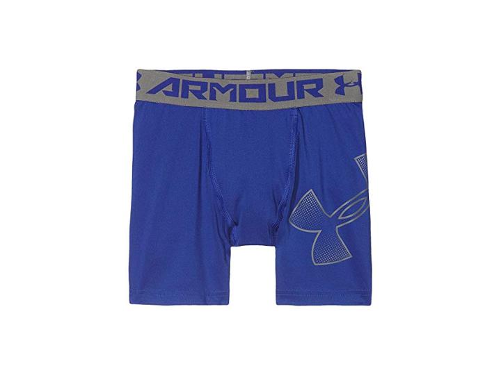 Under Armour Kids Armour Mid Shorts (big Kids) (royal/graphite/graphite) Boy's Shorts