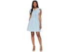 Cece Flutter Sleeve Denim Pintuck Dress (ocean Drift) Women's Dress
