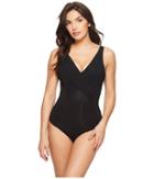 Jets By Jessika Allen Aspire Dd-e Plunged Cut Out One-piece (black) Women's Swimsuits One Piece