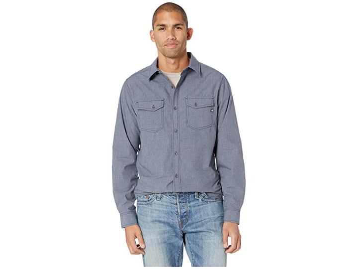 Marmot Emerson Long Sleeve (dark Indigo Heather) Men's Long Sleeve Button Up