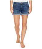 7 For All Mankind Relaxed Mid Roll Shorts In Barrier Reef Broken Twill (barrier Reef Broken Twill) Women's Shorts